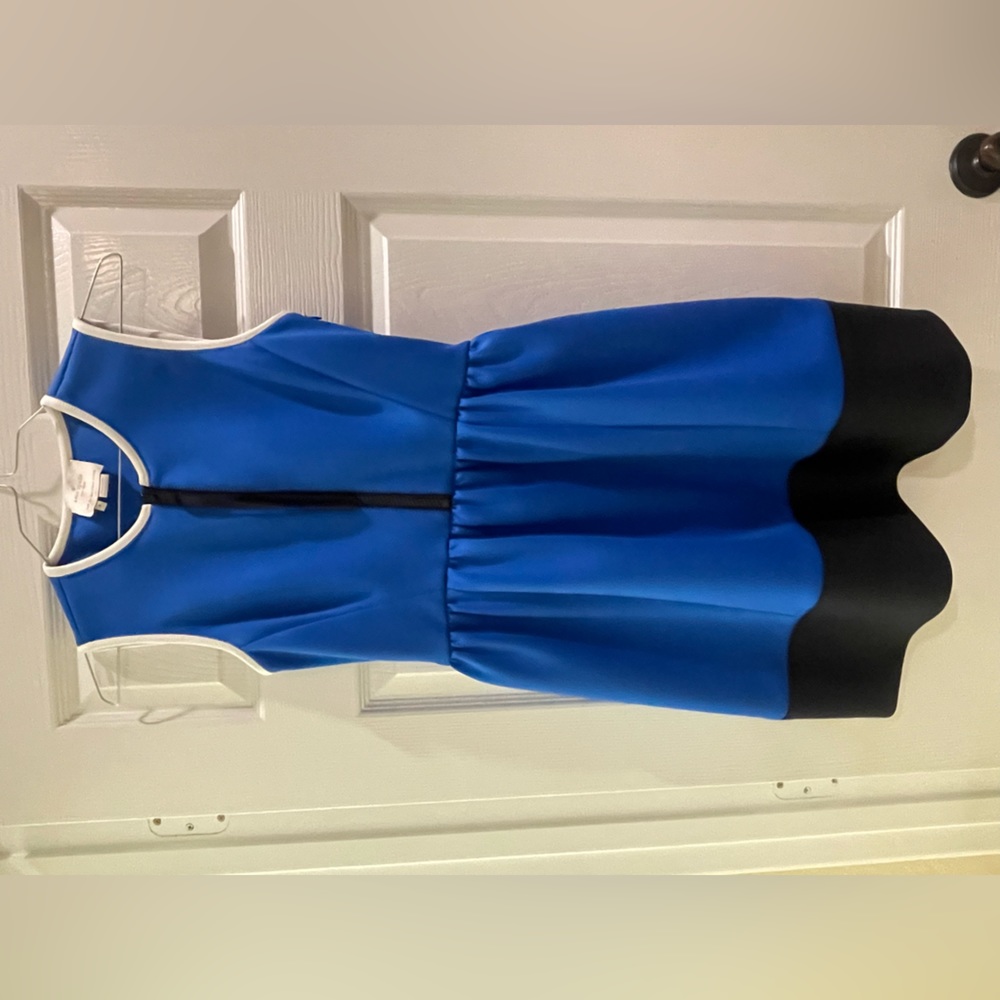 Kate Spade Blue color block scuba dress size 4